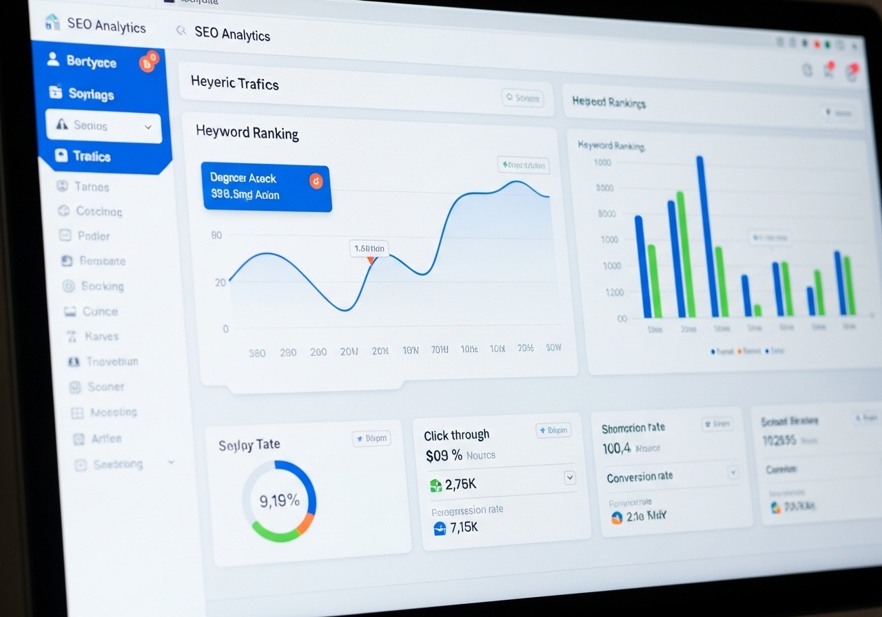 SEO dashboard showing Core Web Vitals and indexation for Canada