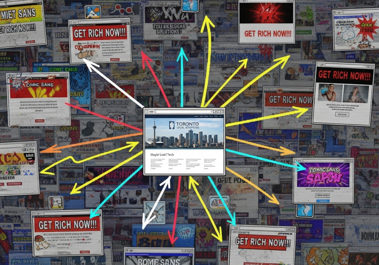 Spammy sites linking to business