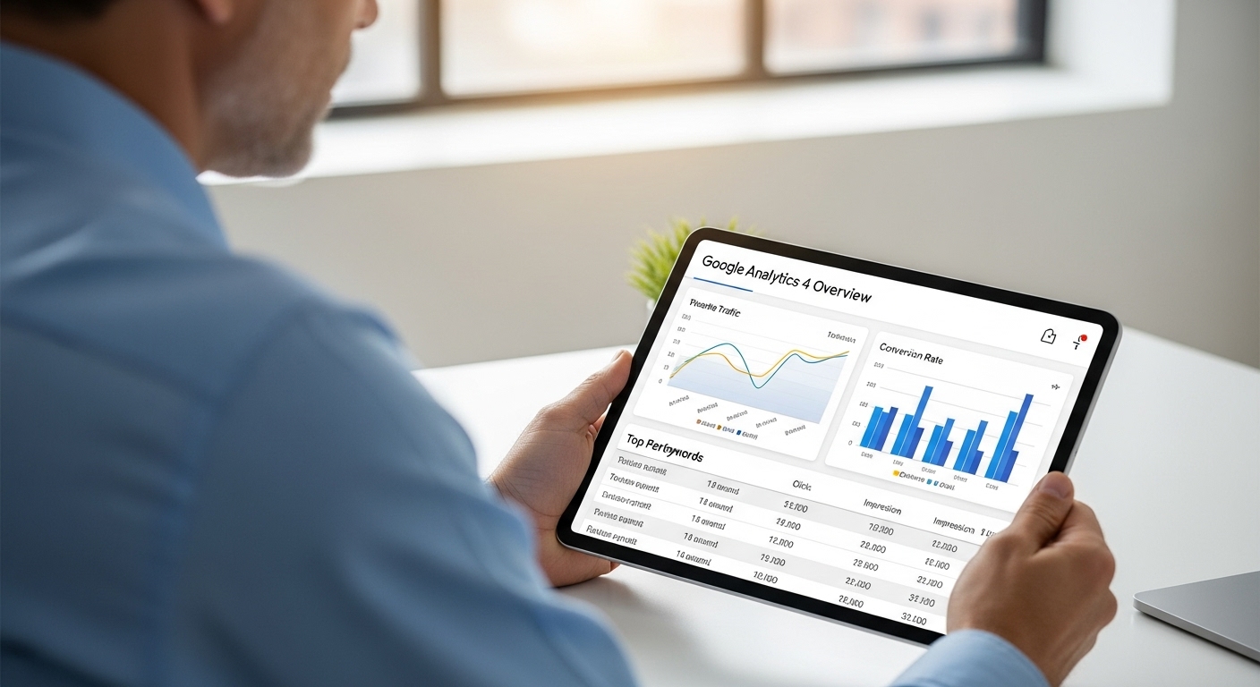 SEO analytics dashboard