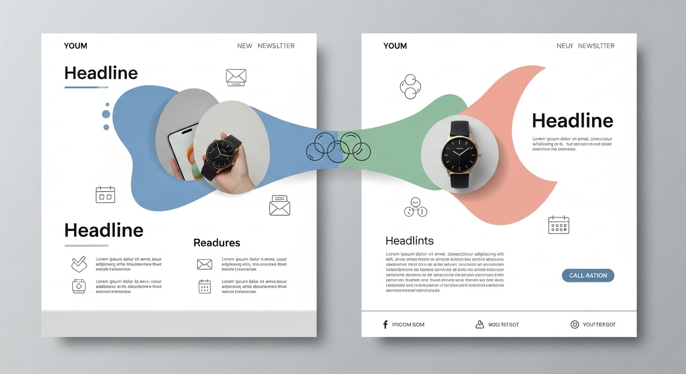 Unified two-column newsletter design