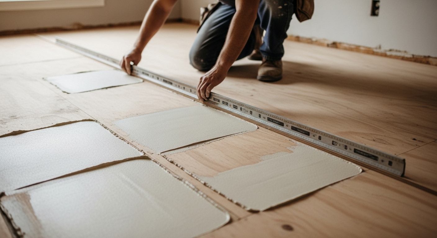 Subfloor leveling and correction in a London Ontario home