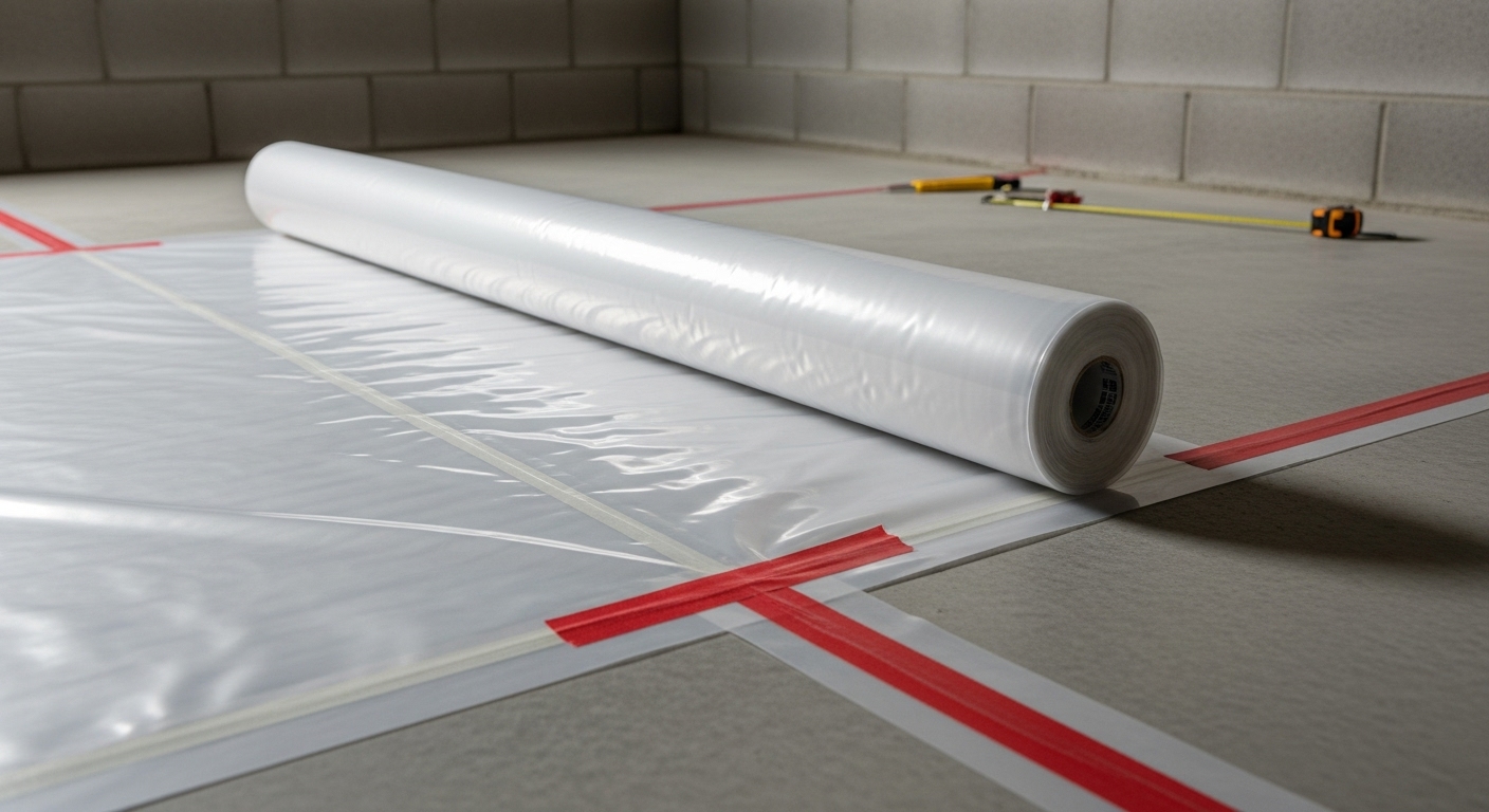 Basement vapor barrier underlayment for flooring in London Ontario
