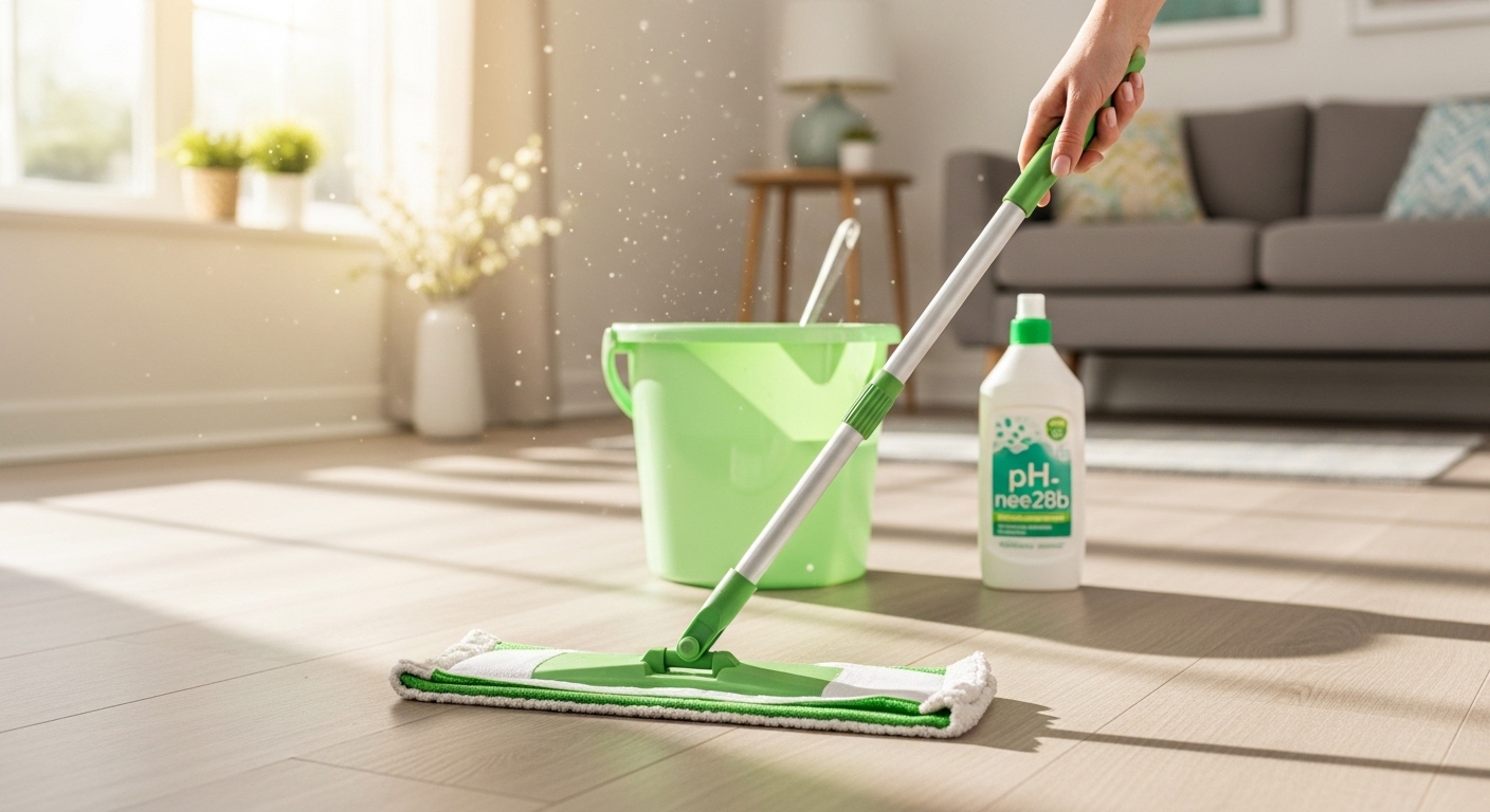 Spring deep cleaning of flooring in a London Ontario home