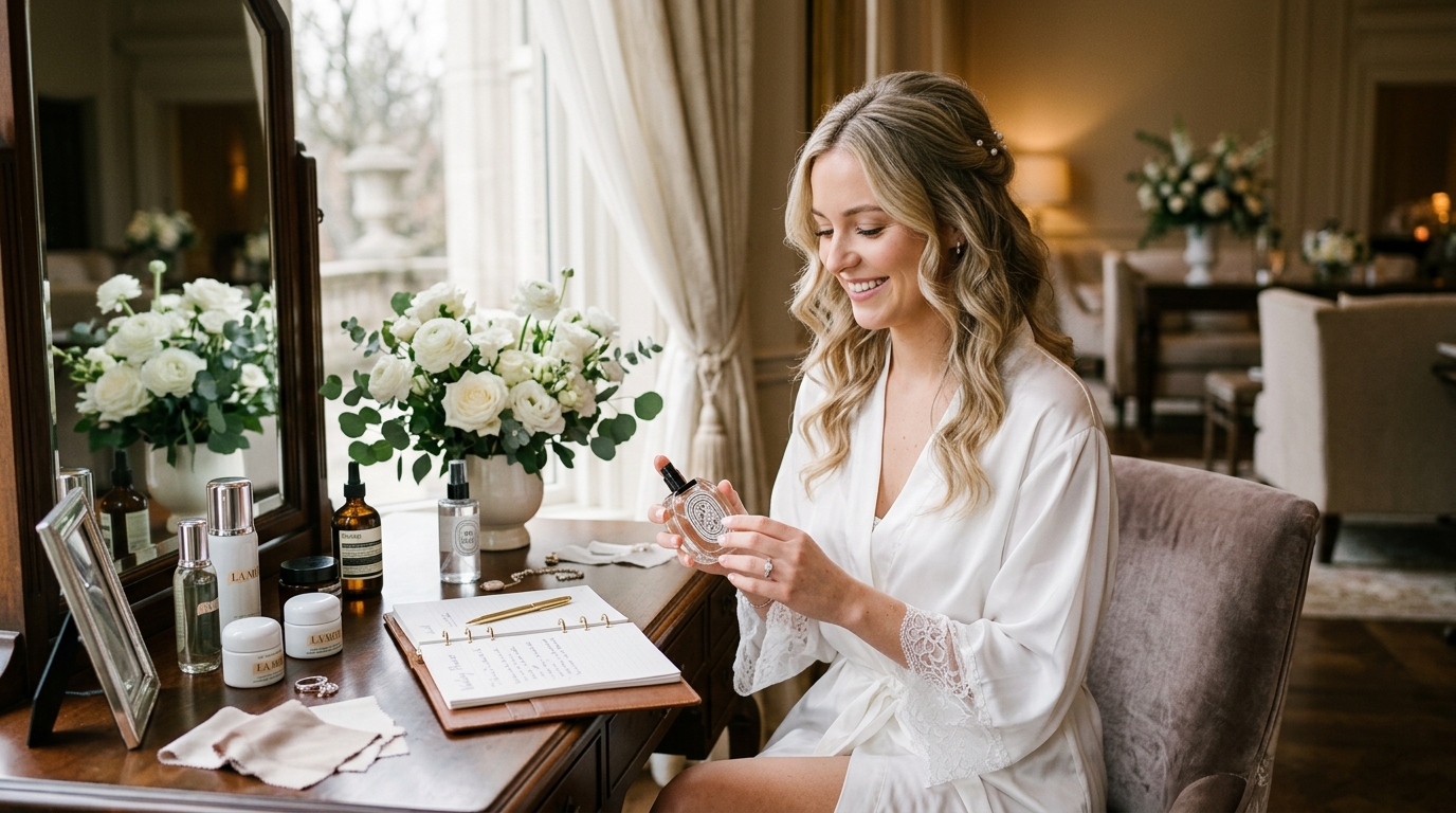 Bridal beauty preparation and skincare routine in London, Ontario