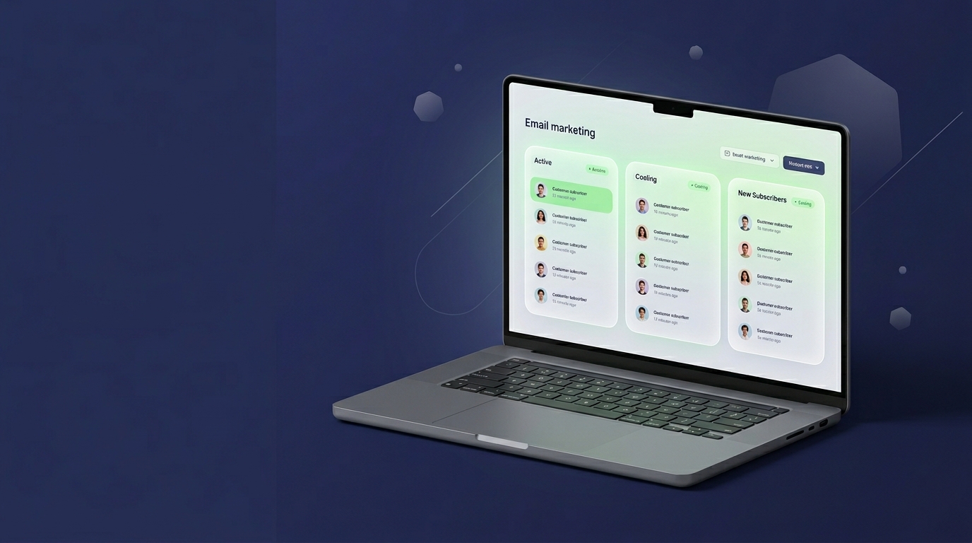 Email segmentation dashboard showing distinct subscriber groups for Canadian email marketing