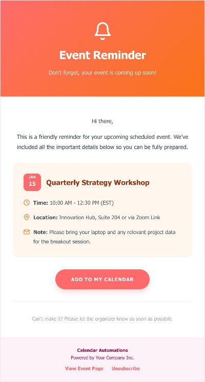 Event Reminder