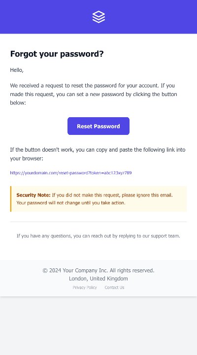 Password Reset