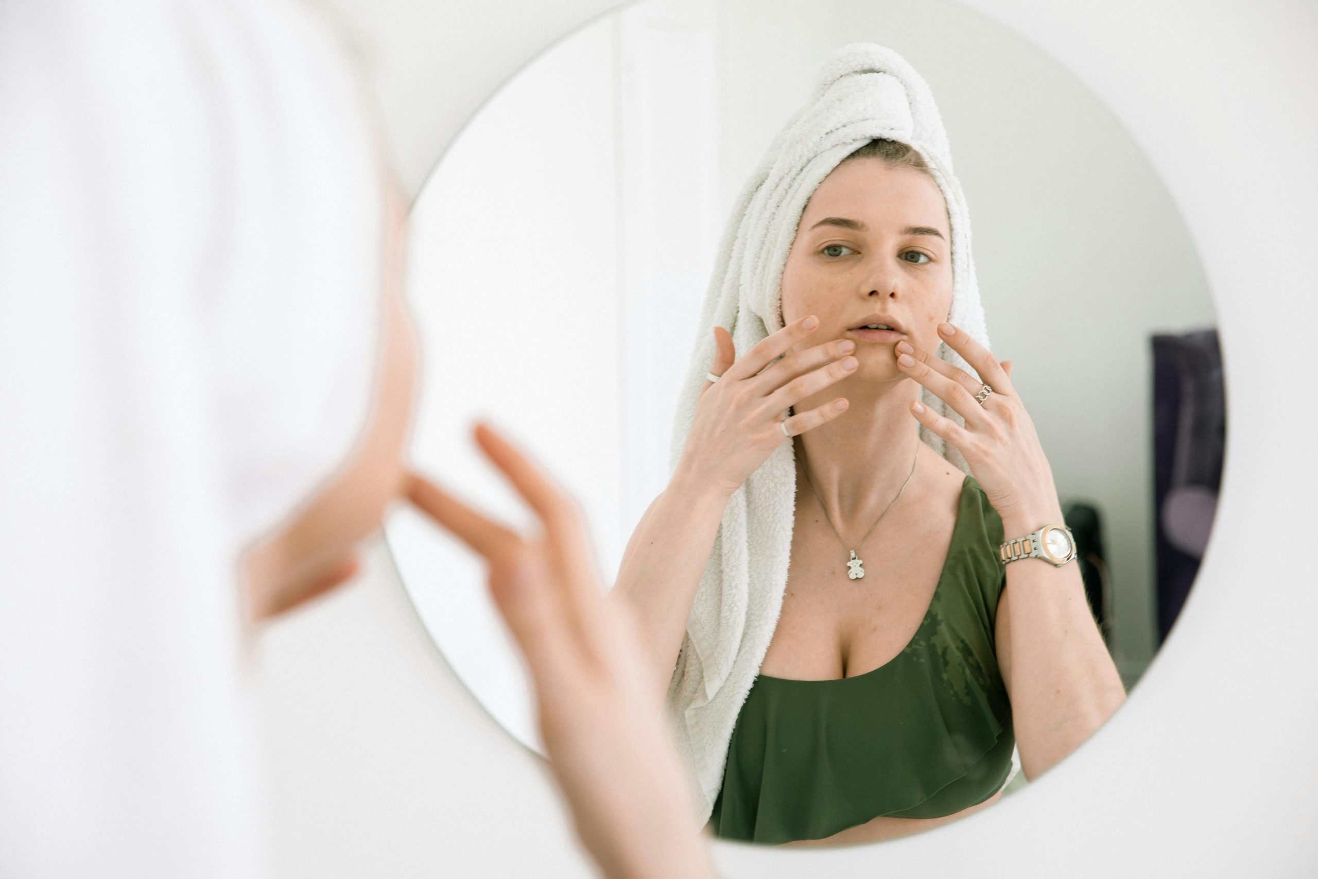 Client receiving a winter lip and eye treatment at Juvenelle Day Spa