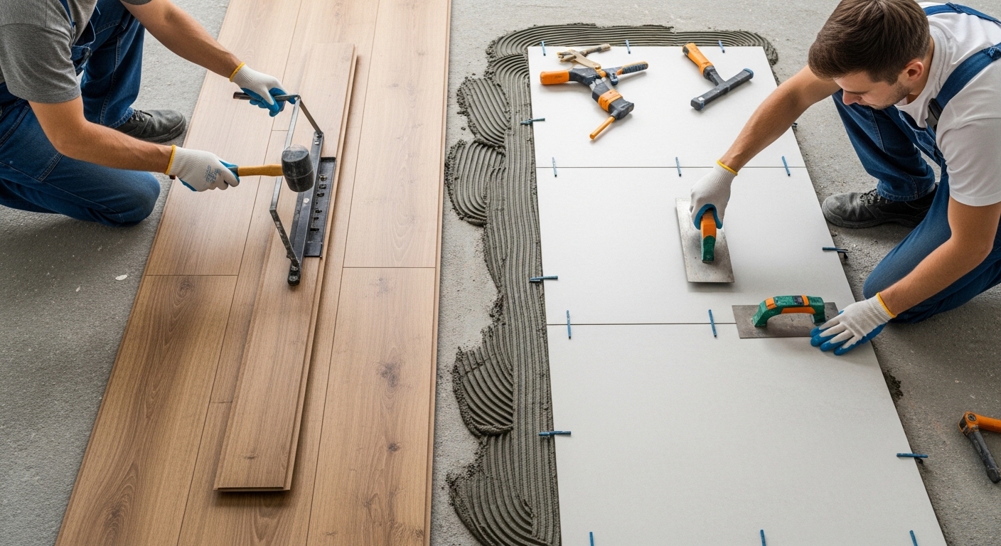 Flooring installation in a London Ontario home