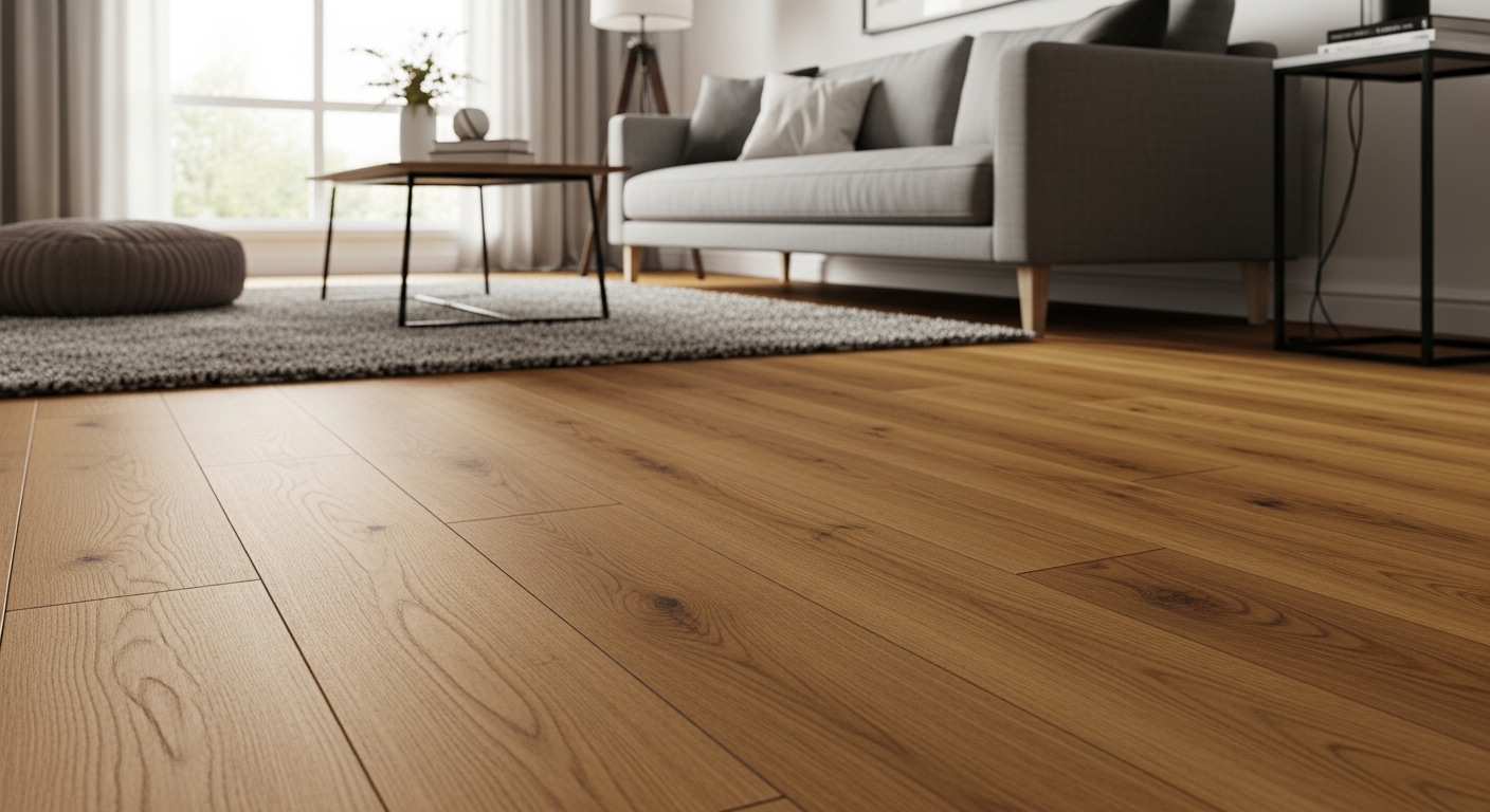 Laminate flooring in a London Ontario living room