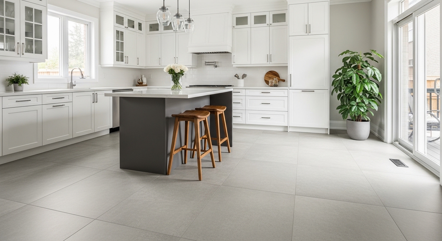 Tile flooring in a London Ontario bathroom