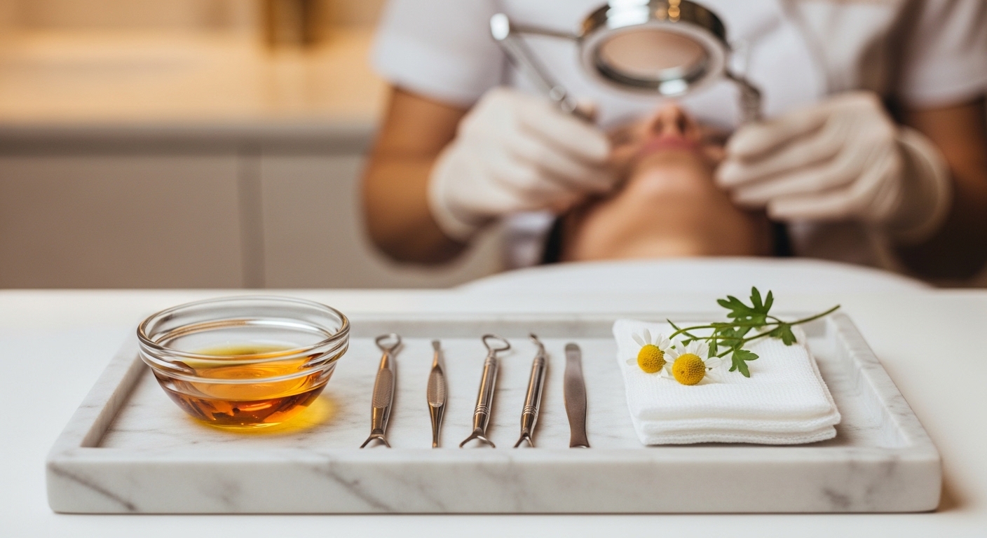 Professional acne extraction and deep cleansing facial at Juvenelle Day Spa